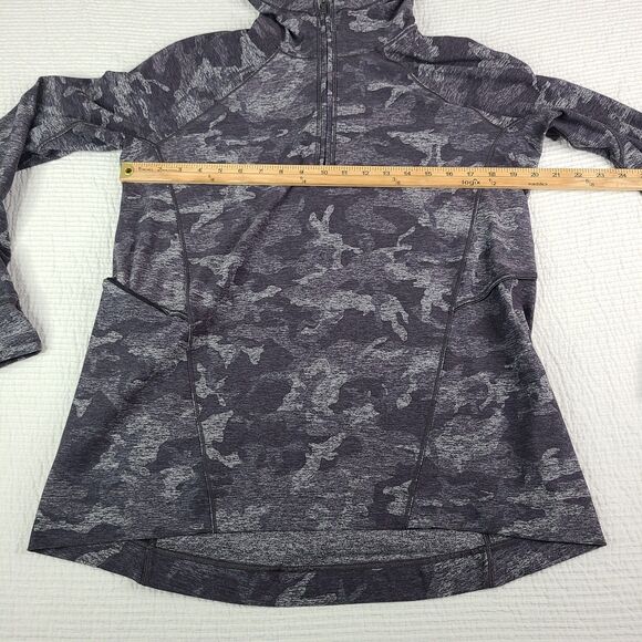 Lululemon 10 Warm Stabilizer 1/2 Zip Hoodie Rulu W3CTIS Incognito Camo HTR Women - Picture 5 of 16
